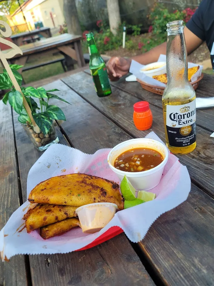 Birria Tacos Fried with Cheese and Consume